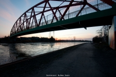 Kanalbrücke Künstlerzeche Unser Fritz im Februar 2012