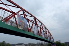 Künstlerzeche Unser Fritz und Papageienbrücke im April 2018